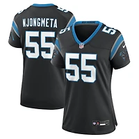 Women's Nike Maema Njongmeta  Black Carolina Panthers Team Game Jersey