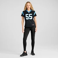 Women's Nike Maema Njongmeta  Black Carolina Panthers Team Game Jersey