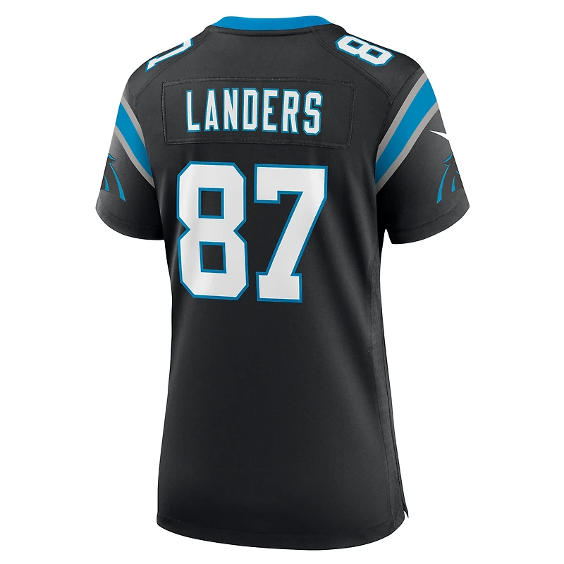 Maillot de match Nike Matt Landers noir des Panthers la Caroline pour femme