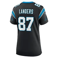 Maillot de match Nike Matt Landers noir des Panthers la Caroline pour femme