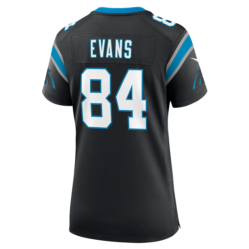 Maillot Nike Mitchell Evans noir pour femme des Carolina Panthers