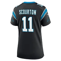 Maillot Nike Nic Scourton noir pour femme des Carolina Panthers