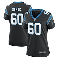 Women's Nike Nick Samac  Black Carolina Panthers Team Game Jersey