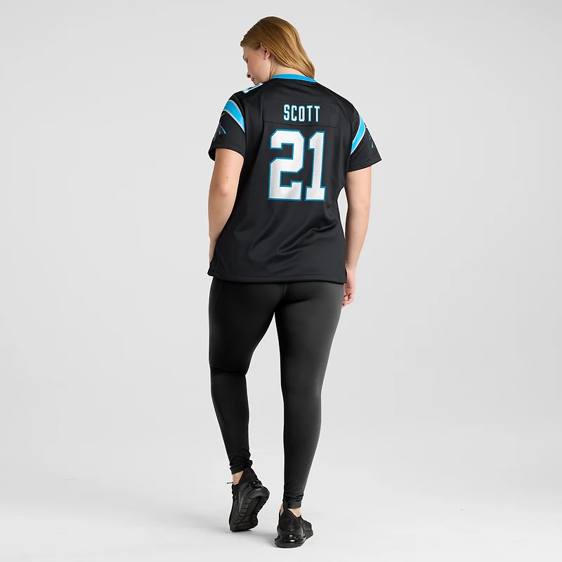 Maillot de match Nike Nick Scott noir Carolina Panthers pour femme