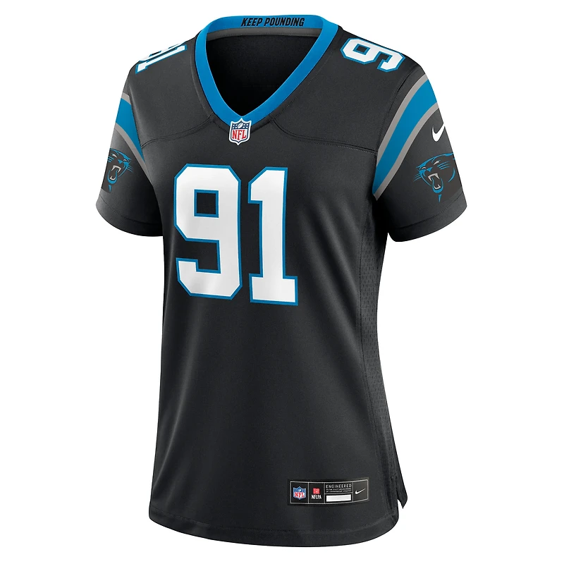 Maillot Nike Patrick Jones II noir pour femme des Carolina Panthers