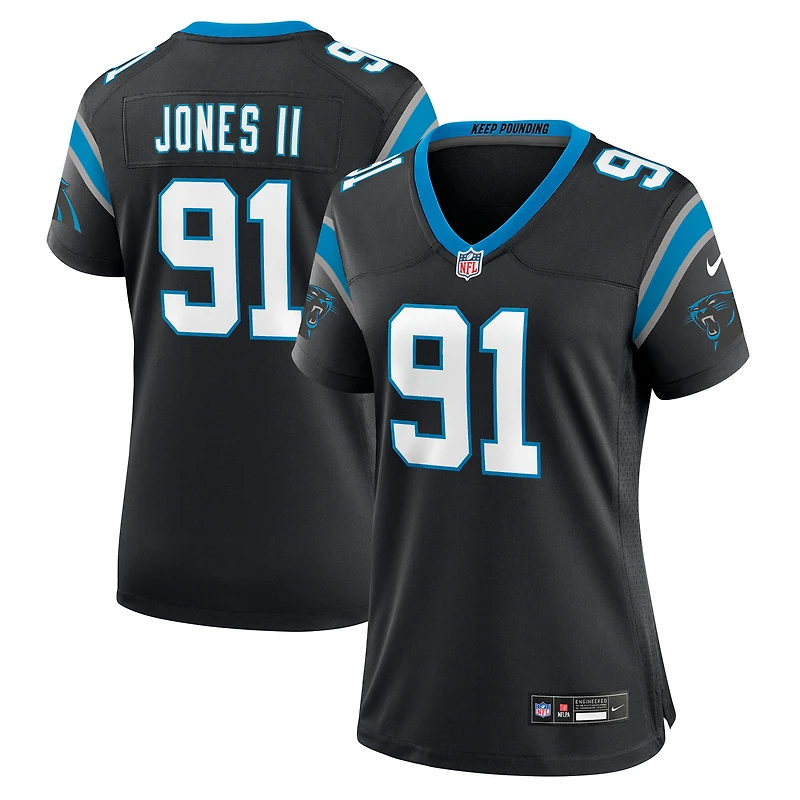 Maillot Nike Patrick Jones II noir pour femme des Carolina Panthers