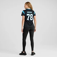 Women's Nike Popo Aumavae  Black Carolina Panthers Team Game Jersey