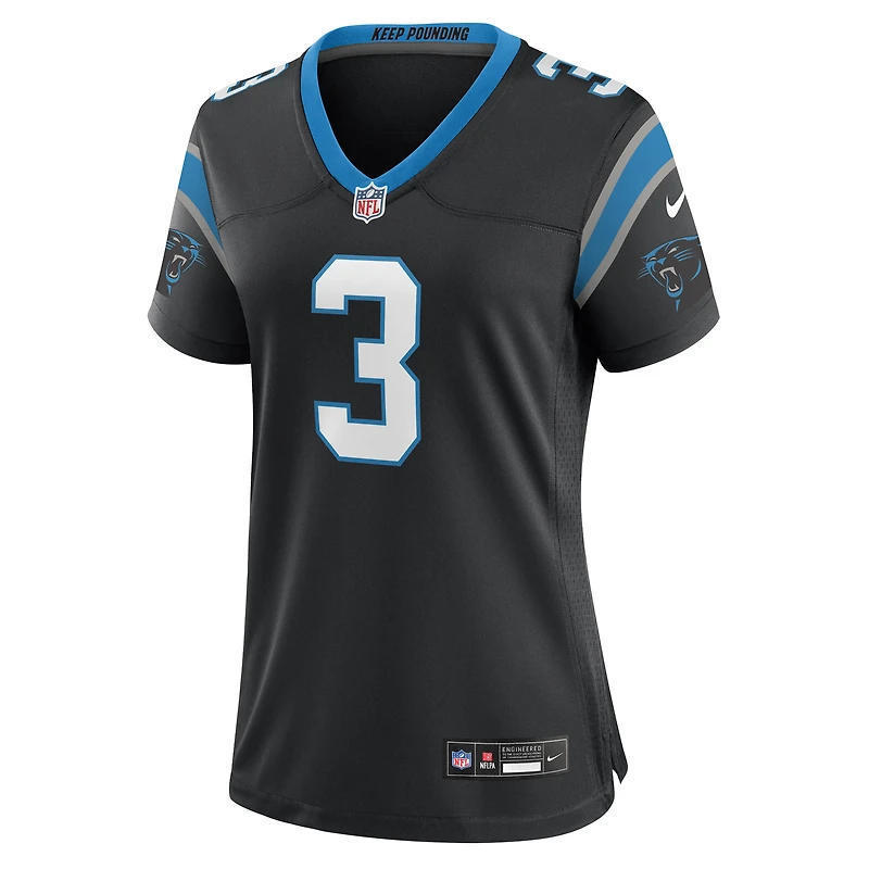 Women's Nike Raheem Blackshear Black Carolina Panthers Team Game Jersey