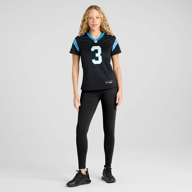 Women's Nike Raheem Blackshear Black Carolina Panthers Team Game Jersey