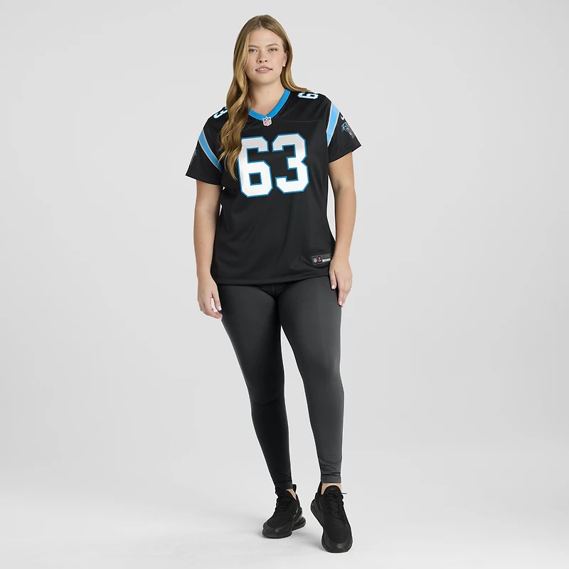 Maillot de match Nike Rasheed Walker noir pour femme, Carolina Panthers