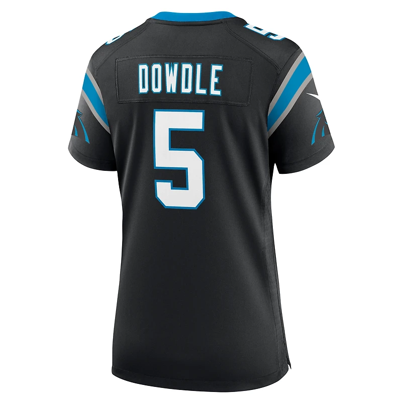 Maillot Nike Rico Dowdle noir pour femme des Carolina Panthers