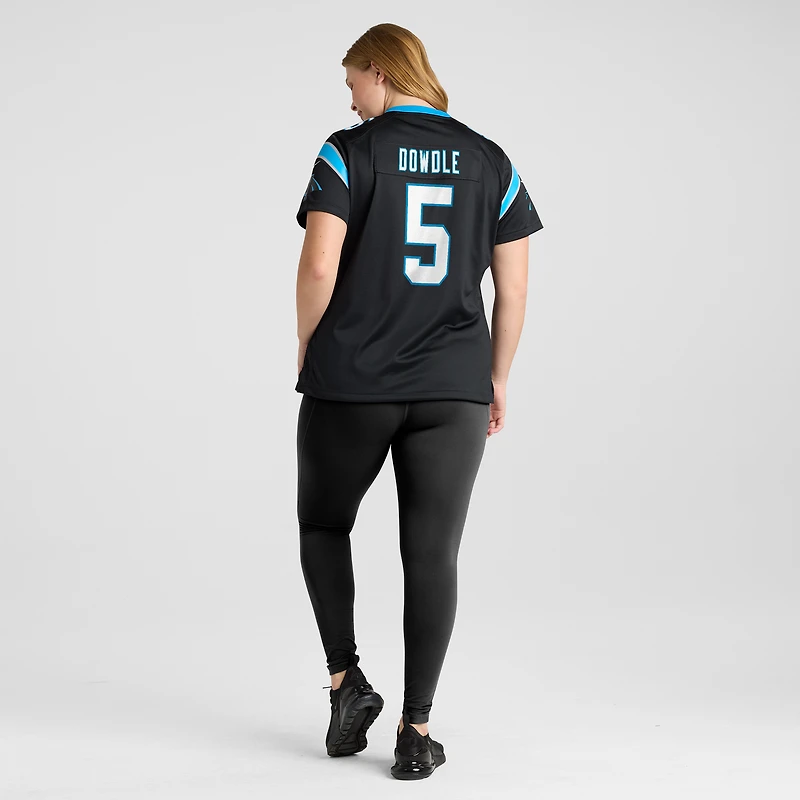 Maillot Nike Rico Dowdle noir pour femme des Carolina Panthers