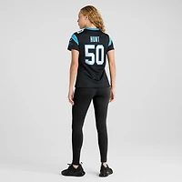 Maillot de match Nike Robert Hunt noir Carolina Panthers pour femme