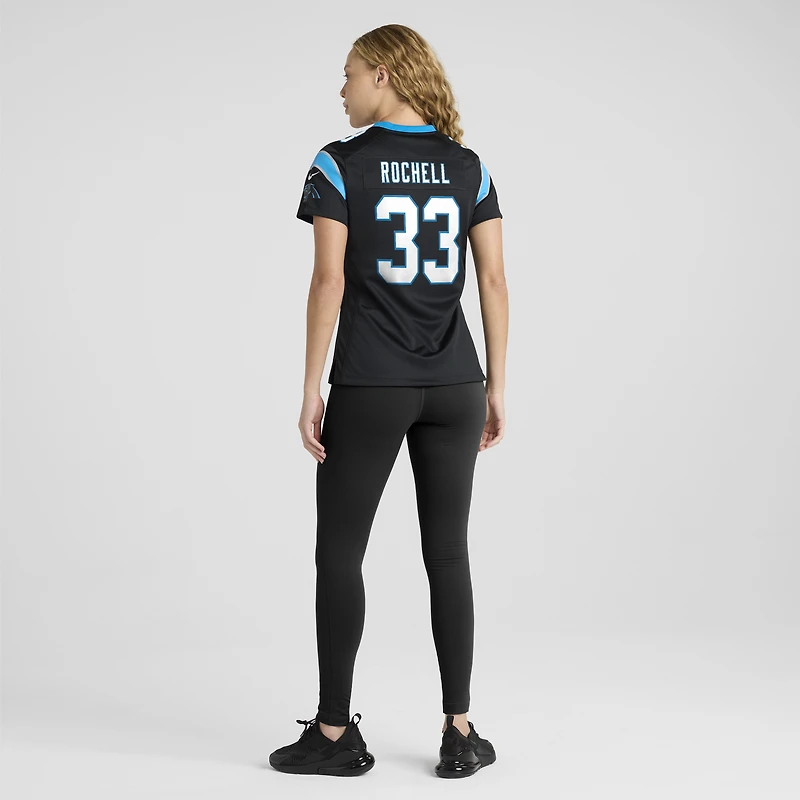 Maillot de match Nike Robert Rochell noir pour femme, Carolina Panthers