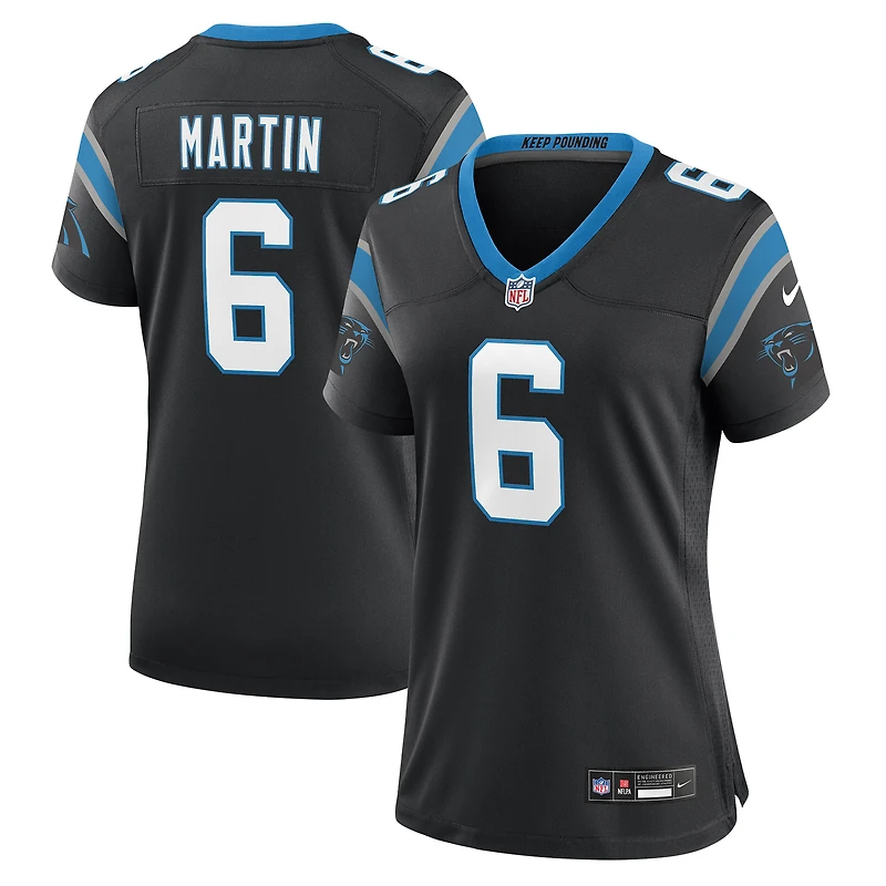 Maillot Nike Sam Martin noir pour femme des Carolina Panthers