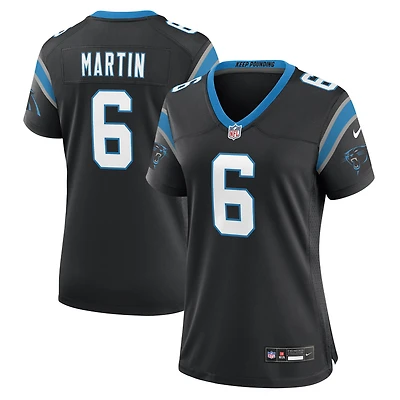 Maillot Nike Sam Martin noir pour femme des Carolina Panthers