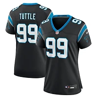 Maillot de joueur jeu Nike Shy Tuttle des Panthers la Caroline noir pour femme