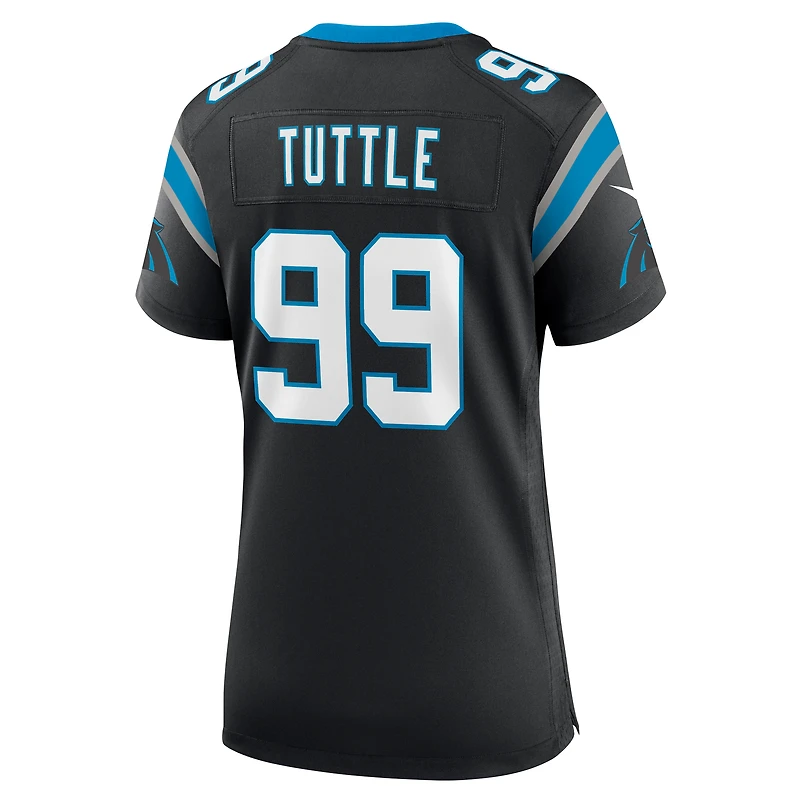 Maillot de joueur jeu Nike Shy Tuttle des Panthers la Caroline noir pour femme
