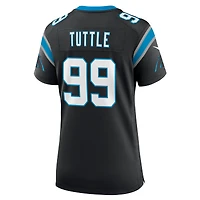 Maillot de joueur jeu Nike Shy Tuttle des Panthers la Caroline noir pour femme