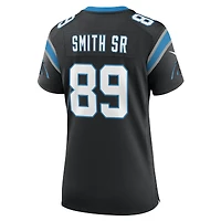 Maillot de match à la retraite des Panthers Caroline noirs pour femme Nike Steve Smith Sr.