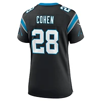Maillot de match Nike Tarik Cohen pour femme, noir, Carolina Panthers