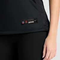 Maillot Nike Tetairoa McMillan noir pour femme, équipe des Carolina Panthers