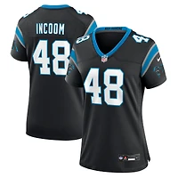 Maillot Nike Thomas Incoom noir pour femme des Carolina Panthers