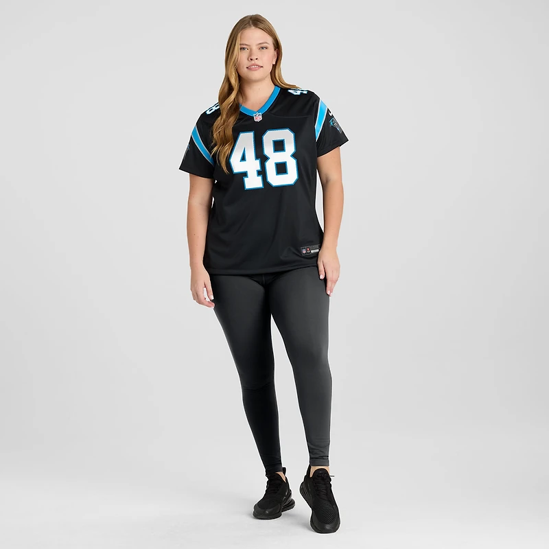 Women's Nike Thomas Incoom Black Carolina Panthers Team Game Jersey