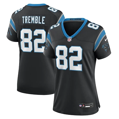 Maillot de match d'équipe des Panthers la Caroline noirs pour femme Nike Tommy Tremble