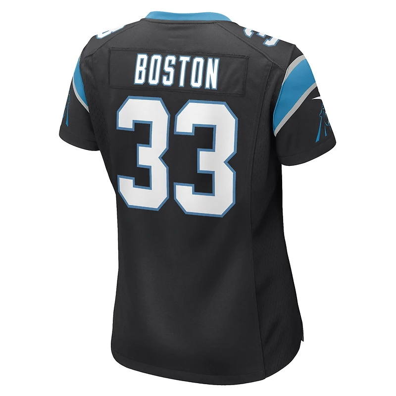 Maillot de match Nike Tre Boston pour femme, noir, Carolina Panthers