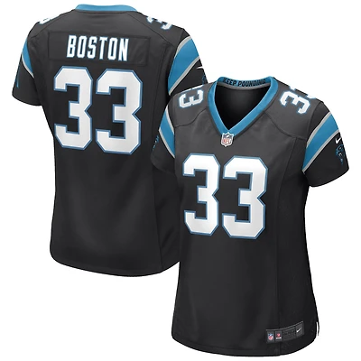 Maillot de match Nike Tre Boston pour femme, noir, Carolina Panthers
