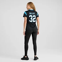 Maillot Nike Trevin Wallace noir pour femme des Carolina Panthers