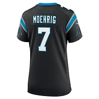 Maillot Nike Trevon Moehrig noir pour femme des Carolina Panthers