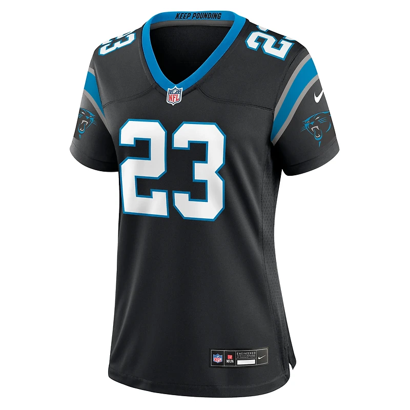 Maillot Nike Trevor Etienne noir pour femme des Carolina Panthers