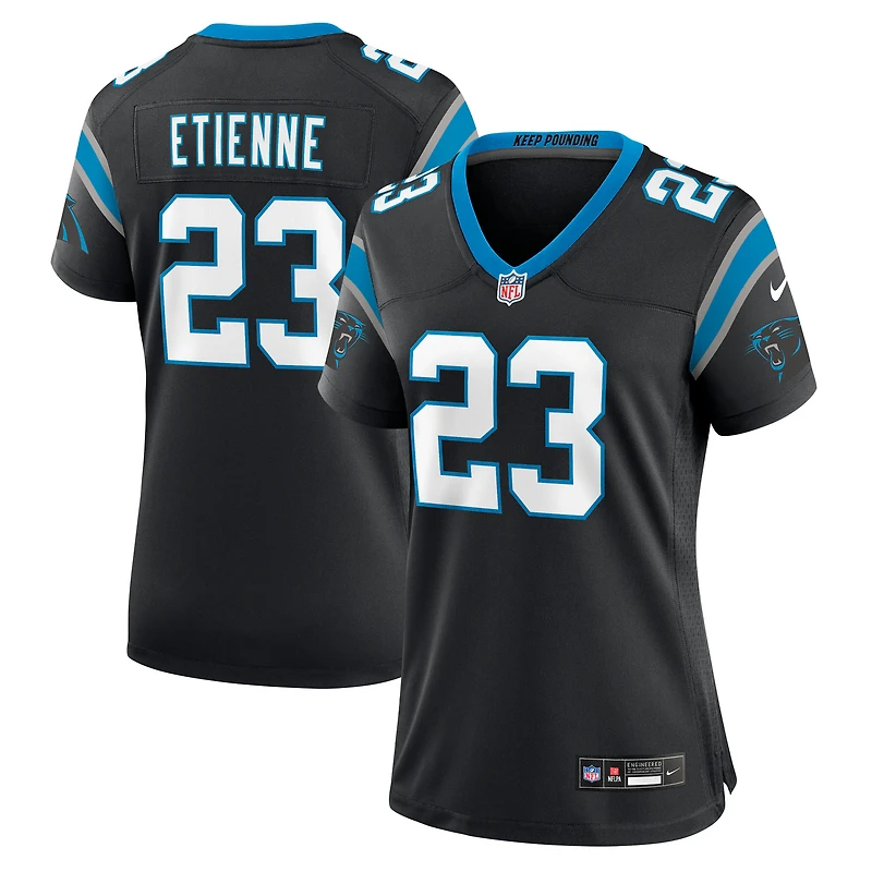 Maillot Nike Trevor Etienne noir pour femme des Carolina Panthers