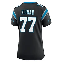 Maillot de match Nike Yosh Nijman pour femme, noir, Carolina Panthers