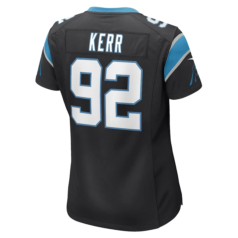Maillot de match Nike Zach Kerr des Panthers la Caroline noir pour femme