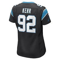 Maillot de match Nike Zach Kerr des Panthers la Caroline noir pour femme
