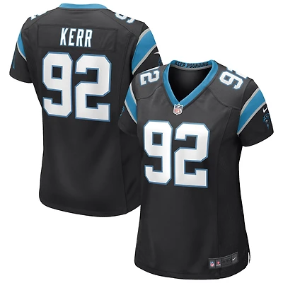 Maillot de match Nike Zach Kerr des Panthers la Caroline noir pour femme