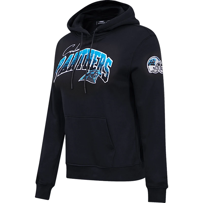 Women's Pro Standard Black Carolina Panthers Local Patch Pullover Hoodie