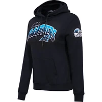 Women's Pro Standard Black Carolina Panthers Local Patch Pullover Hoodie