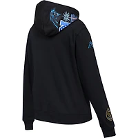Women's Pro Standard Black Carolina Panthers Local Patch Pullover Hoodie