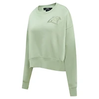 Women's Pro Standard  Light Green Carolina Panthers Neutral Pullover Sweatshirt