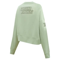 Women's Pro Standard  Light Green Carolina Panthers Neutral Pullover Sweatshirt