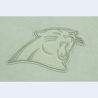 Women's Pro Standard Light Green Carolina Panthers Oversized Cropped Neutral Pullover Sweatshirt