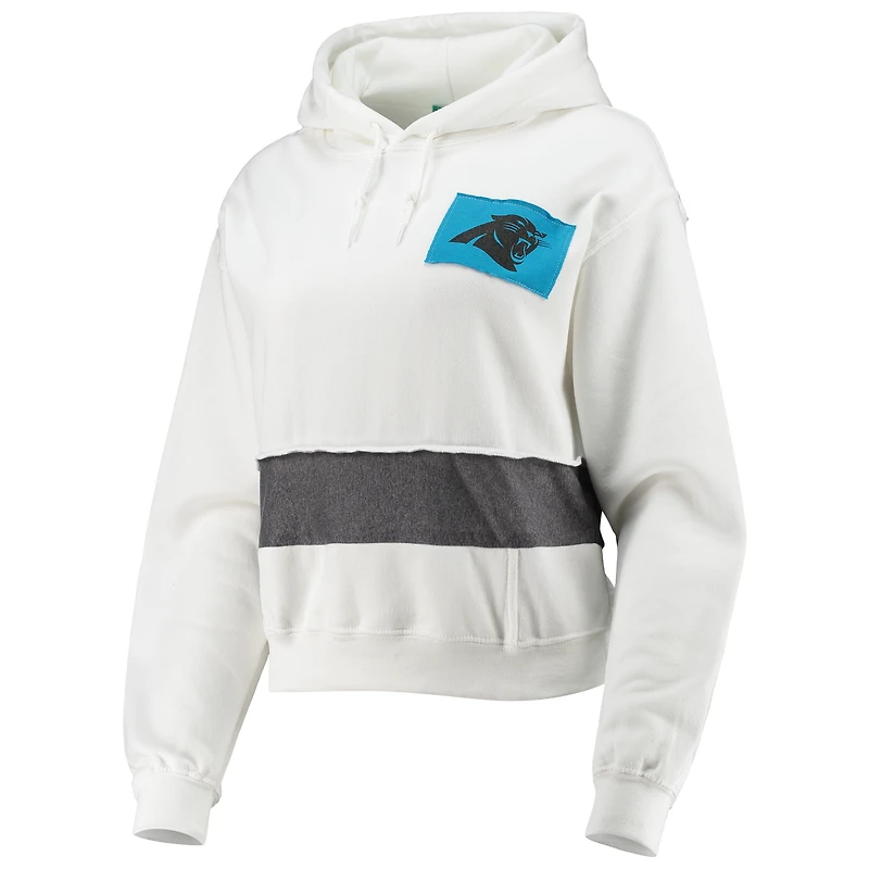 Chandail à Vêtements blanc pour femmes Refried Apparel Panthers de la Caroline, culture durable, Dolman
