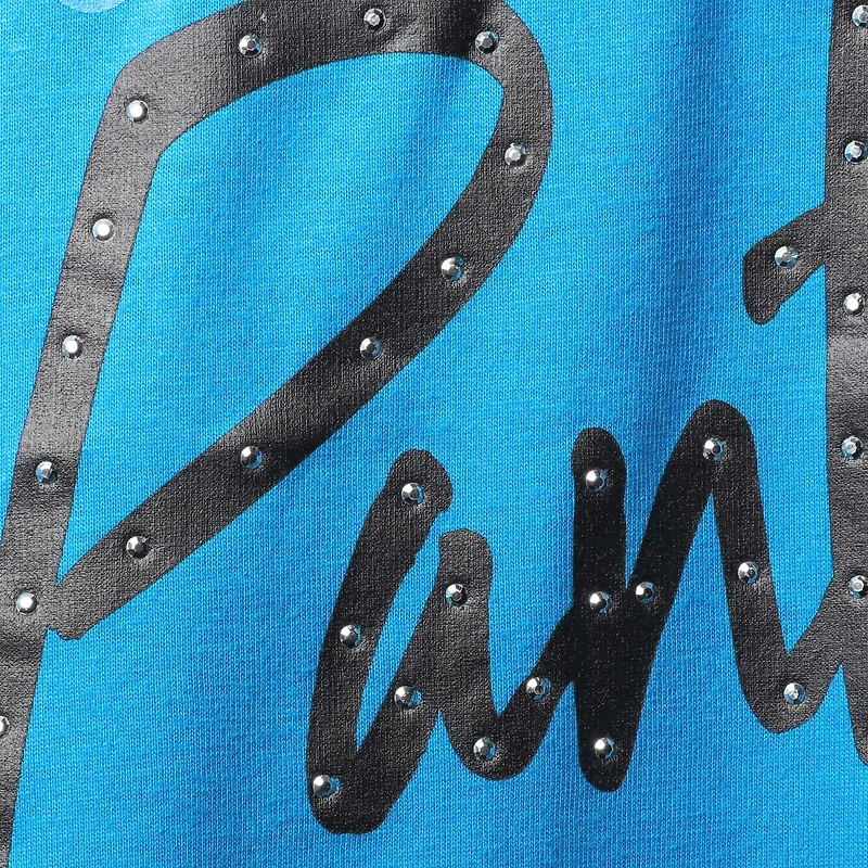 T-shirt à col en V Riley des Panthers de la Caroline Tommy Hilfiger bleu pour femme