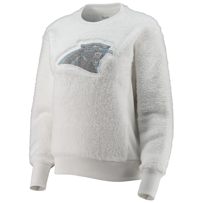 Sweat-shirt à enfiler Milestone Tracker des Panthers de la Caroline Touch pour femme, blanc