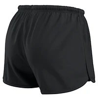 Ensemble de détente pour femme WEAR by Erin Andrews, t-shirt à manches longues et short en jersey rugby épais noir des Carolina Panthers