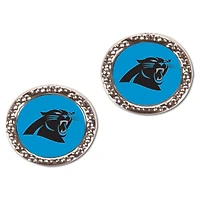 Boucles d'oreilles rondes WinCraft Carolina Panthers pour femmes